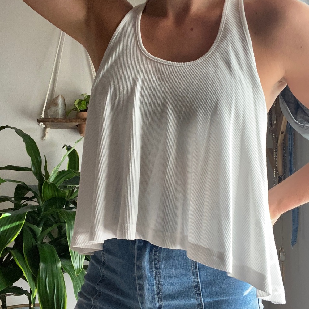 White Crop Tank